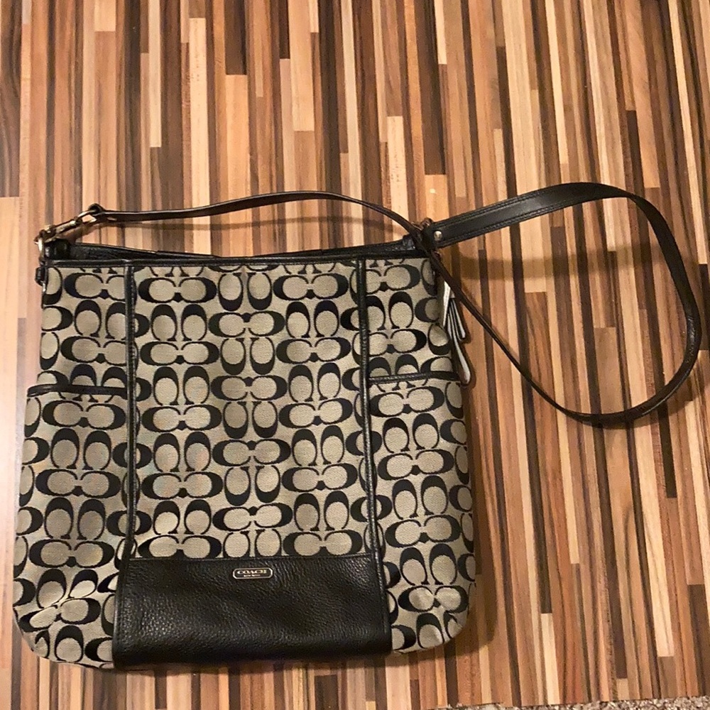 Coach Signature Large Tote with shoulder strap